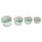 Hello Honey® Green Stoneware Measuring Cups with Reactive Crackle Glaze, 4ct.